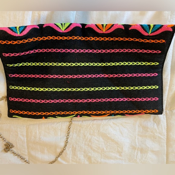 Black Denim Multicolored Purse - Picture 4 of 5